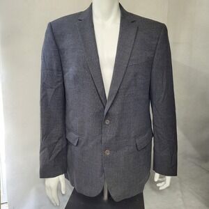 Carl Gross Mens Gray Wool Two‎ Button Blazer 44R Unstructured Sportcoat Reda